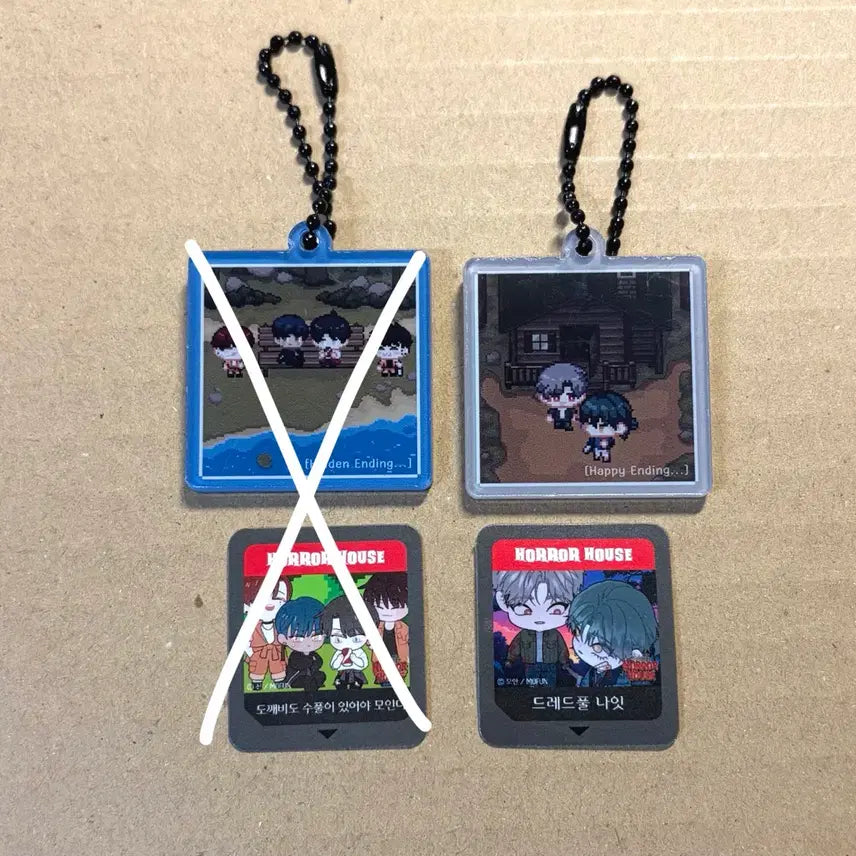 [BUNJANG] Horror House Acrylic Keyring Dreadful / 모펀 호러하우스 아크릴 키링 도수풀 금영사 드풀나 드레드풀 ak몰 팝업