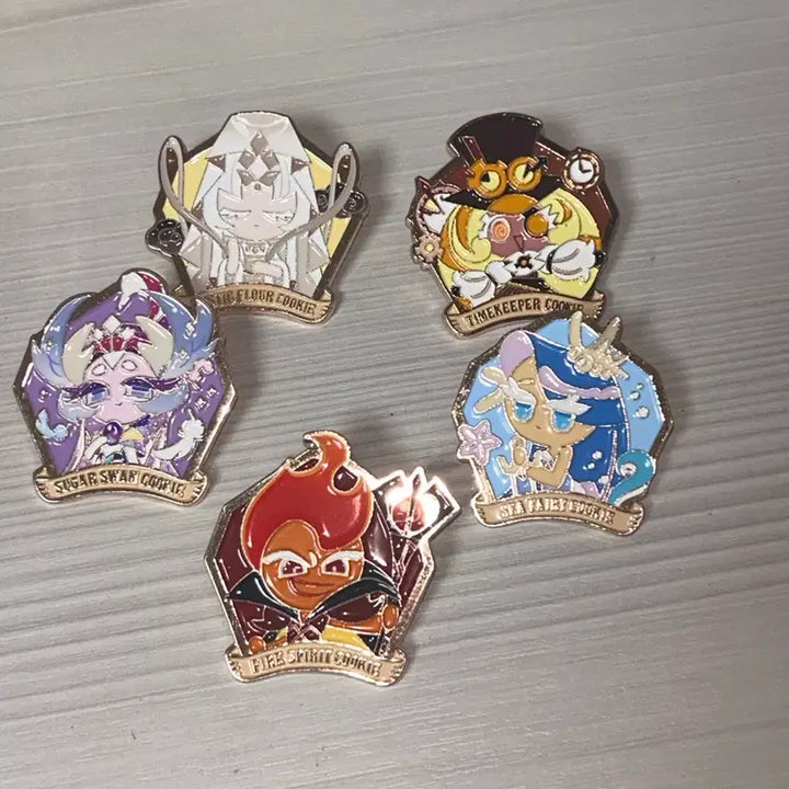 [BUNJANG] Cookie Run Kingdom Pin Badge Set / 쿠키런킹덤 핀뱃지 5종