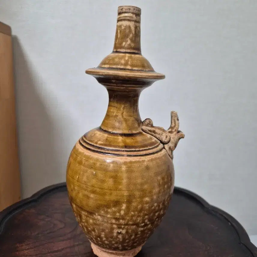[BUNJANG] Chinese Antique Ceramic Vase with Dragon Handle / 중국도자기