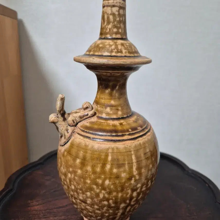 [BUNJANG] Chinese Antique Ceramic Vase with Dragon Handle / 중국도자기