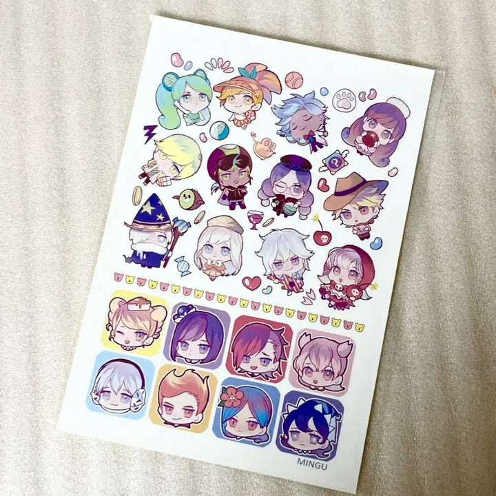 [BUNJANG] Retired Cookie Run Stickers &amp; Dibs Seals (5 Sheets) / 단종 쿠키런 비공굿 스티커 및 띠부띠부씰 5장