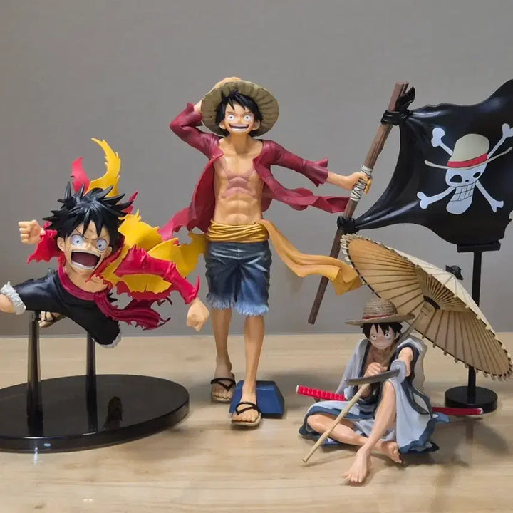 [BUNJANG] Banpresto One Piece Luffy Figure 3 Types Bundle Set / 피규어/ 반프레스토 원피스 루피 3종 일괄