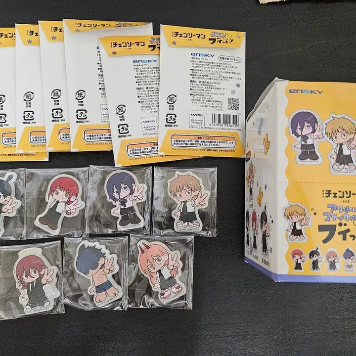 [BUNJANG] Chainsaw Man Acrylic Sticker Set / 체인소맨 아크릴스티커 1세트 일괄