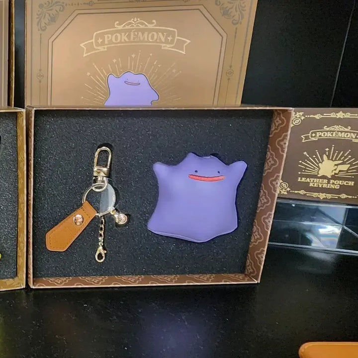 [BUNJANG] Gopung Store Leather Mascot Ditto Keychain / 고풍상점 레더 마스코트 메타몽