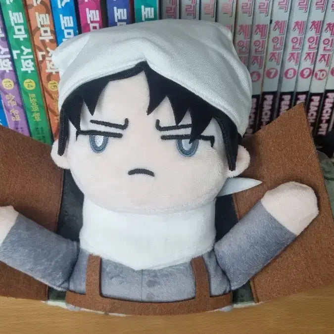 [BUNJANG] Attack on Titan Cleaning Levi Plush / 진격의 거인 청소리바이 누이 판매