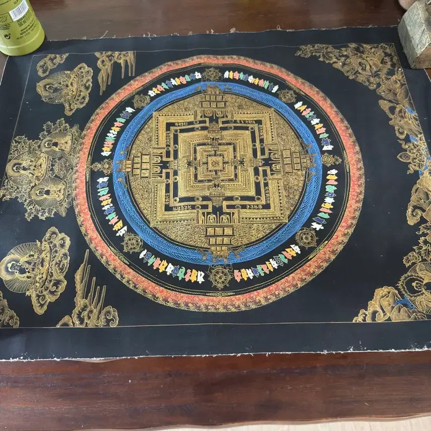 [BUNJANG] Hand-Painted Mandala Artwork / 만다라 그림 (티벳 여행중 구입)직접 손으로 그린 만다라 입니다