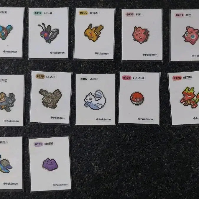[BUNJANG] Pokemon Pixel Stickers Individual Sale / 포켓몬스터 픽셀 띠부씰 개별 판매