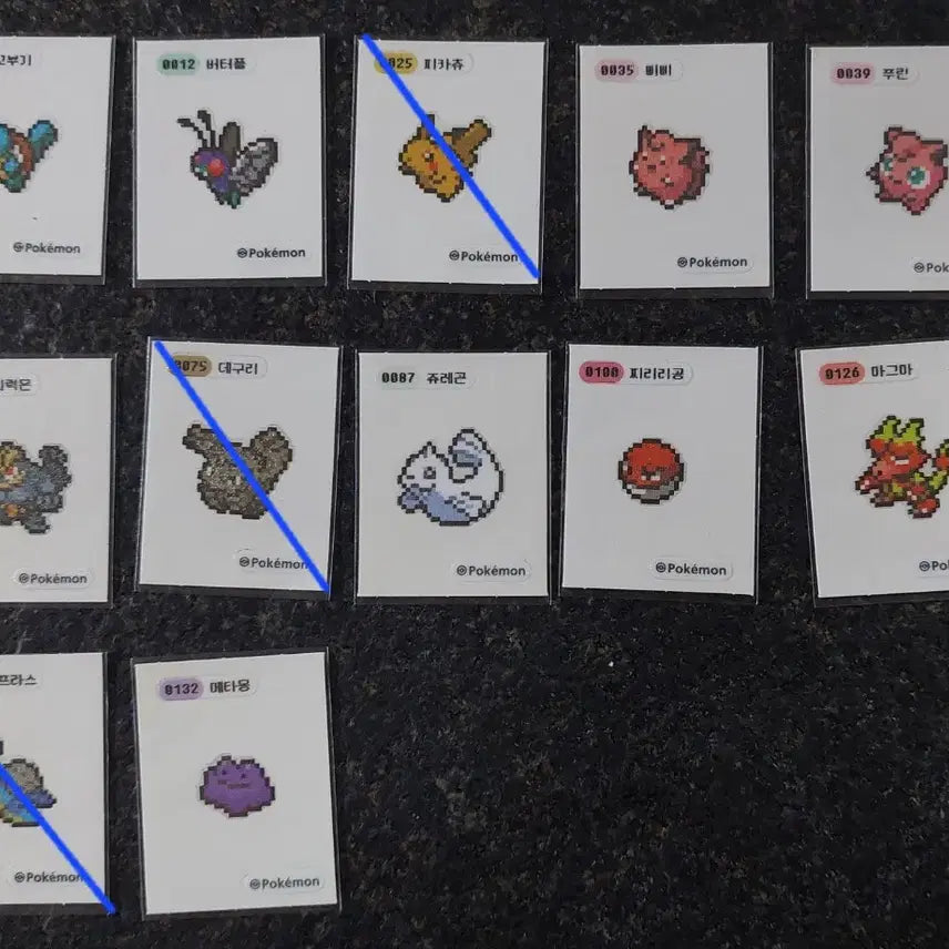 [BUNJANG] Pokemon Pixel Stickers Individual Sale / 포켓몬스터 픽셀 띠부씰 개별 판매