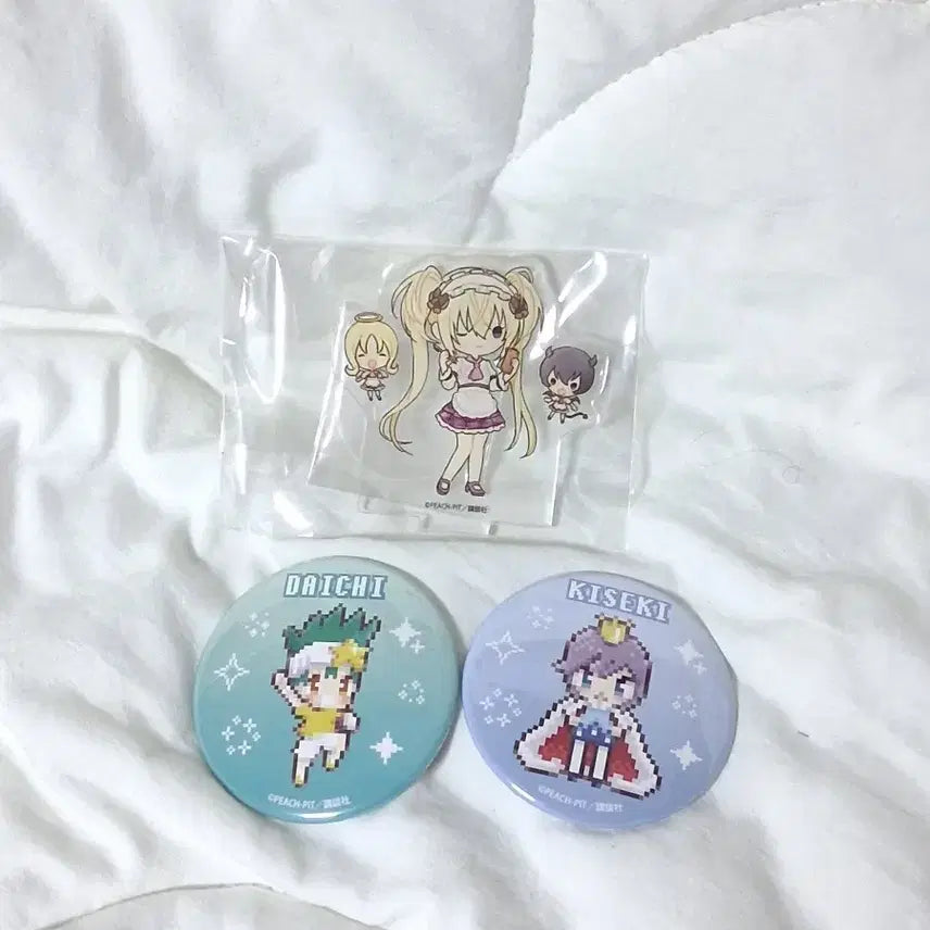 [BUNJANG] Kekkaishi Mini Acrylic Stand Bundle / 캐캐체 뱃지, 세라 미니아크릴스탠드 일괄