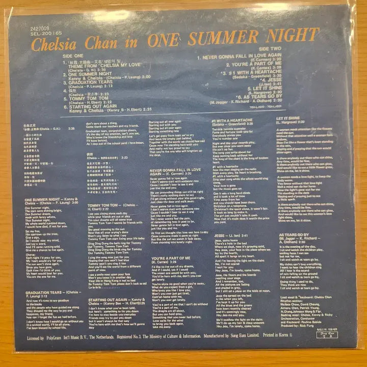 [BUNJANG] Teresa Teng (Chen Chen) Fall LP / 진추하 lp