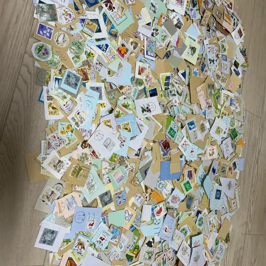 [BUNJANG] Used Japanese Postage Stamps 500g + 6g Bundle / 일본사용제우표 500g+6g