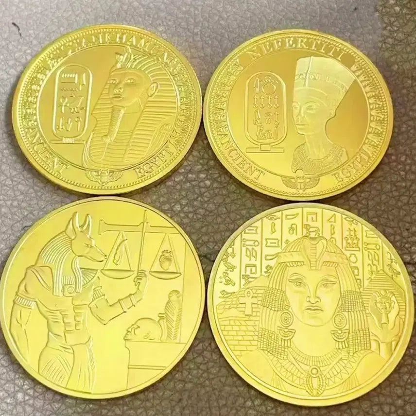 [BUNJANG] Egyptian Pyramid Theme Commemorative Coin Set (4 Types) / 이집트 피라미드 테마 기념 주화 4종 세트