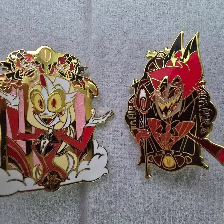 [BUNJANG] Hazbin Hotel Charlie Alastor Official Pin Bundle Set / [가격변동x] 해즈빈 호텔 찰리 알래스터 공식 핀 일괄 양도판매