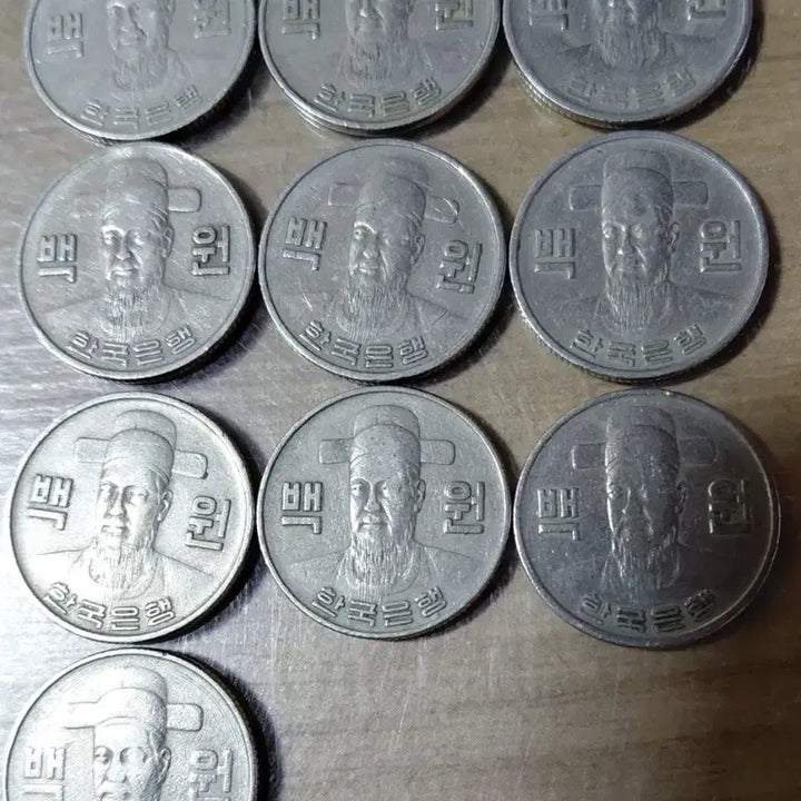 [BUNJANG] 1971-1982 Korean 100 Won Coin Collection (Old Design) / 100원 동전  구도안 1971년-1982년 일괄