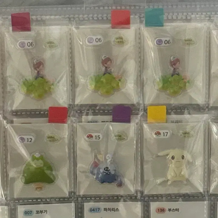 [BUNJANG] Pokemon Pocopia Bong Bong Stickers / 포켓몬 포코피아 봉봉스티커 01,06,07,08,12,15,17,24번 판매합니다