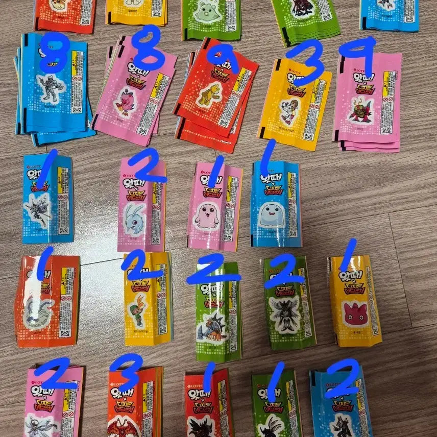 [BUNJANG] Digimon Tattoo Sheet Bundle Set / (판매/교환) 왓따 디지몬 판박이 일괄 판매합니다