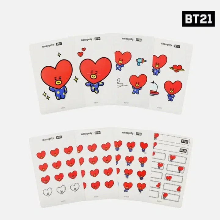 [BUNJANG] BT21 Tata Sticker Set / bt21 타타 스티커