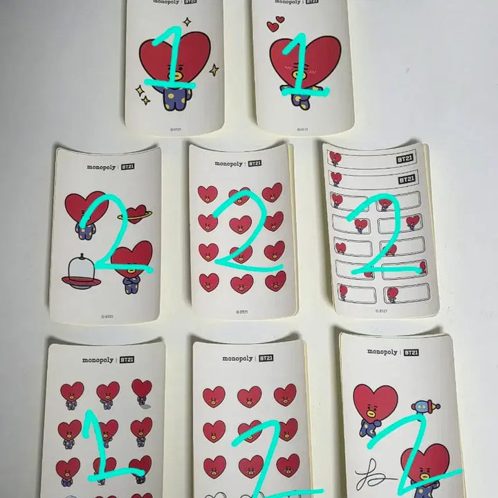 [BUNJANG] BT21 Tata Sticker Set / bt21 타타 스티커