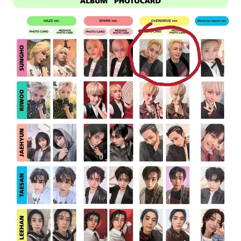 [BUNJANG] HOME_DLUXX Refill Package Seongho Photocard Bundle Set / 홈디럭스 리팩키지 성호 포카 양도