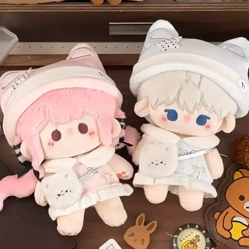 [BUNJANG] 10cm Doll Clothes Pajama Dress Set (Unsealed) / (미개봉품 2벌 세트) 10cm 인형옷 잠옷 분내룩 원피스