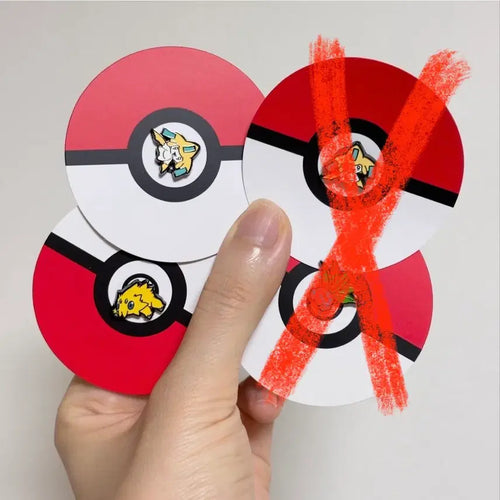 [BUNJANG] Pokemon Mini Pin Badge Set (Jirachi & Pachirisu) / 포켓몬 미니 핀뱃지 (지라치&파쪼옥)