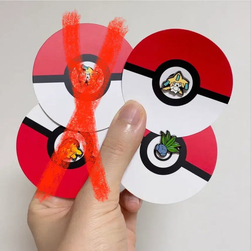 [BUNJANG] Pokemon Mini Pin Badge Set (Jirachi & Oddish) / 포켓몬 미니 핀뱃지 (지라치&뚜벅쵸)