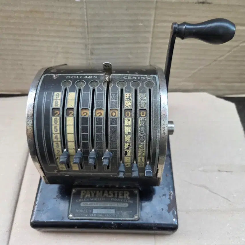 [BUNJANG] Vintage Check Printer / 옛날 오래된   수표  발행기