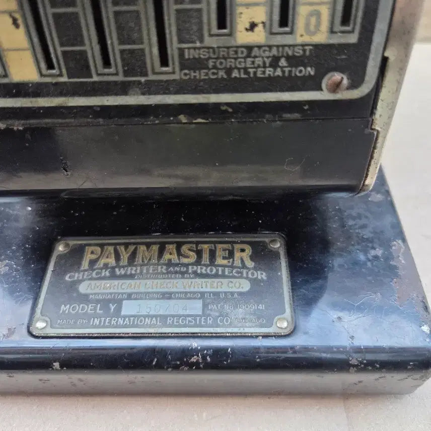 [BUNJANG] Vintage Check Printer / 옛날 오래된   수표  발행기