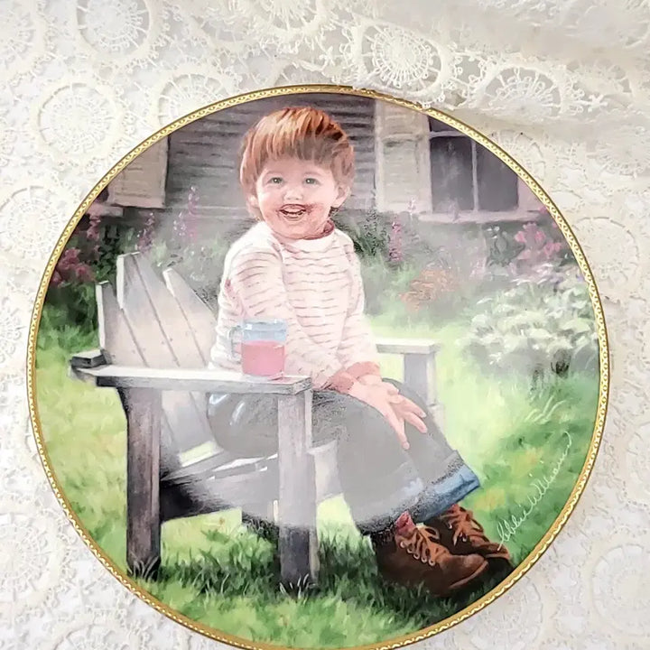 [BUNJANG] Edwin Knowles "Our Children" Decorative Plate / 에드윈 노울즈 우리의 아이들 장식접시