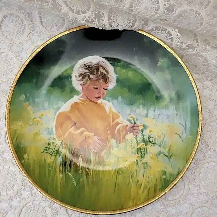 [BUNJANG] Edwin Knowles Our Children Decorative Plate by John McClelland / 에드윈 노울즈 우리의 아이들 장식접시
