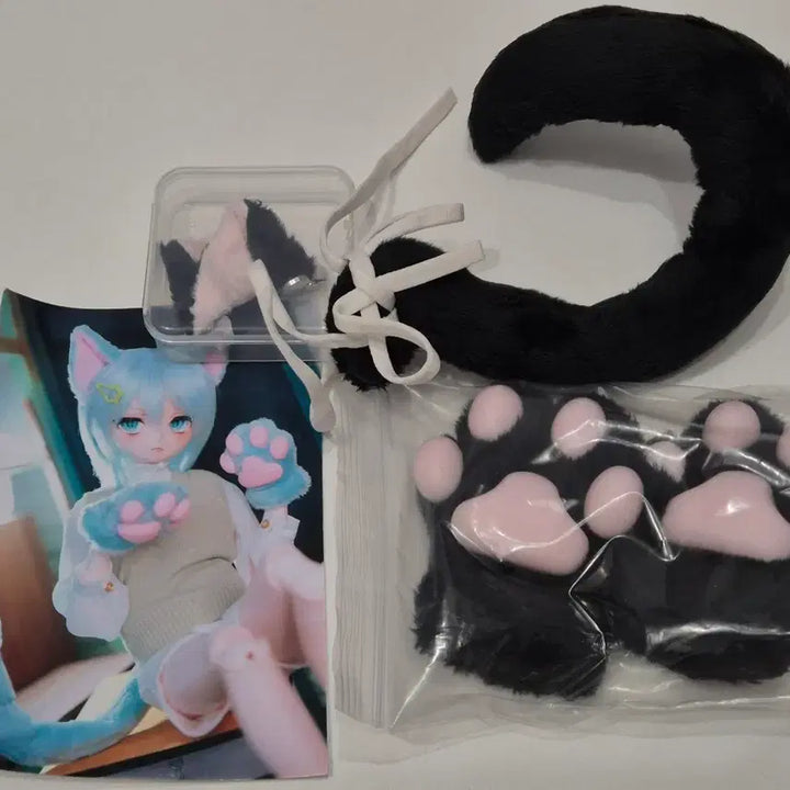 [BUNJANG] MDD Cat Ear, Tail, and Paw Set / [MDD] 고양이 귀 꼬리 발바닥 세트
