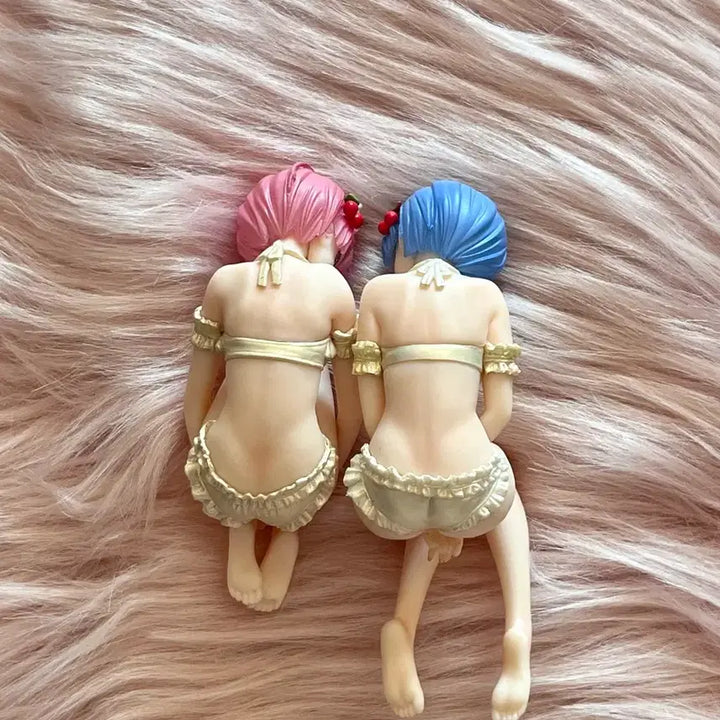 [BUNJANG] Re:Zero Ram Rem Pudding A Prize Figure / 리제로 렘람 푸딩 아라모드 a상 피규어 고전 미소녀 피규어 방꾸