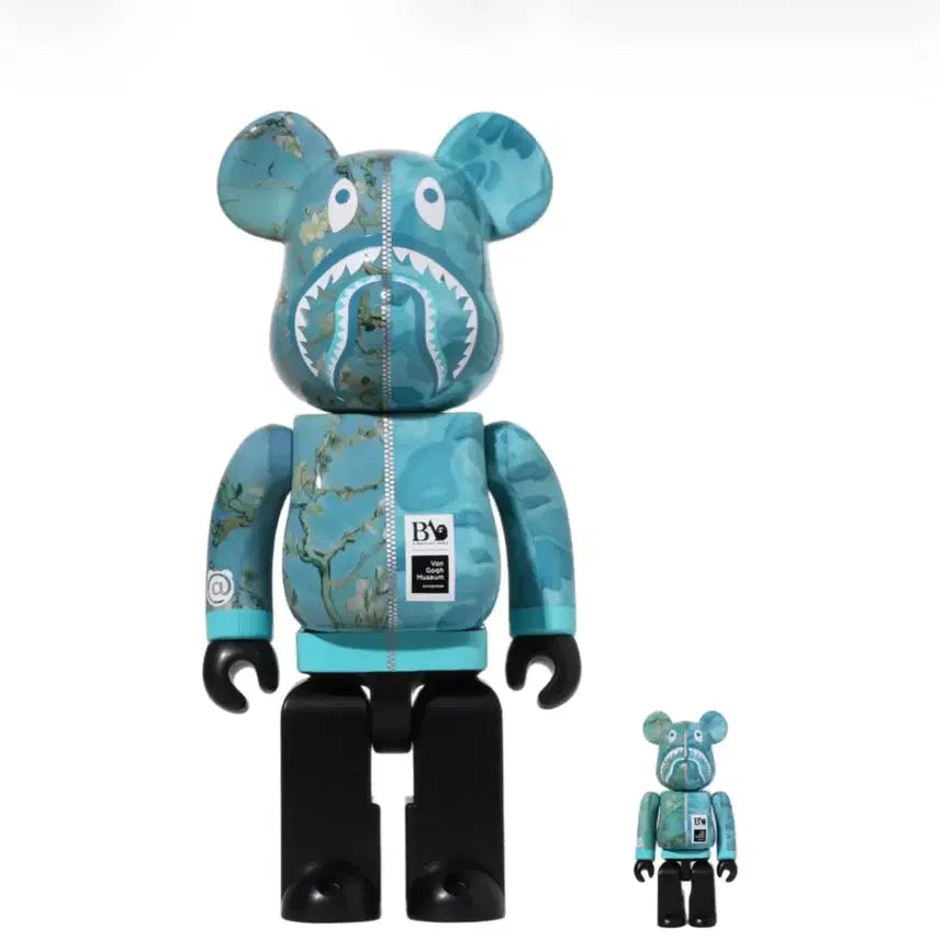 [BUNJANG] Bearbrick BAPE Van Gogh Sunflower 400% &amp; 100% Set / 베어브릭 베이프 반고흐 아몬드 블라썸 400%100%