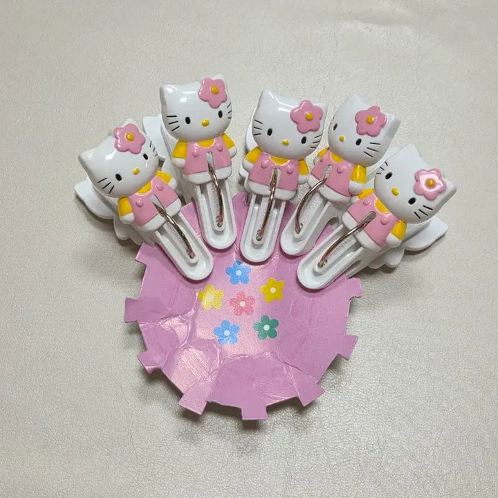 [BUNJANG] 1998 Hello Kitty Clip Set / 개별)고전키티 집게 카오하나 집게