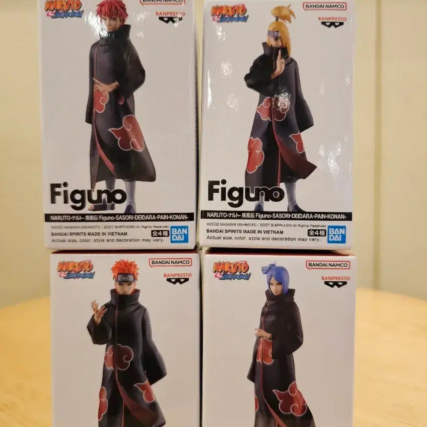 [BUNJANG] Naruto Akatsuki 4-Figure Set / 나루토 아카츠키 피규어 4종 세트
