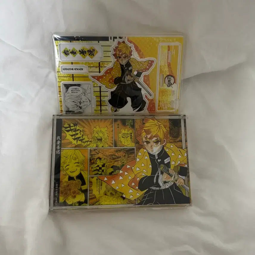 [BUNJANG] Demon Slayer Zenitsu Agatsuma Acrylic Diorama Block Bundle Set / 젠이츠 디오라마, 아크릴블록 일괄