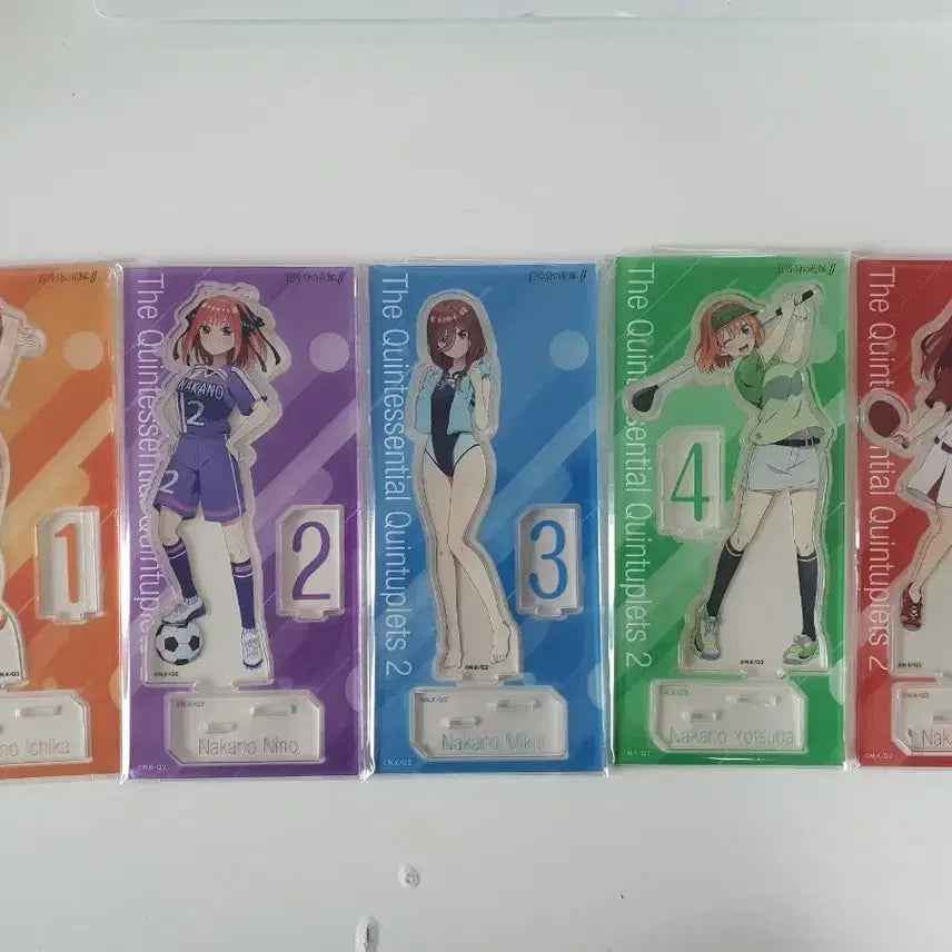 [BUNJANG] The Quintessential Quintuplets Acrylic Stand Set / 5등분의신부 아크릴스탠드 세트