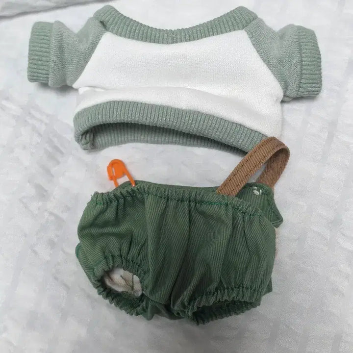 [BUNJANG] Fox Overalls 20cm Doll Clothes / 여우 멜빵 20cm 솜인형 옷