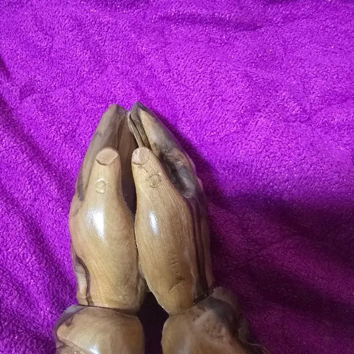 [BUNJANG] Olive Wood Praying Hands Statue / 올리브 나무 기도하는 손 조각상