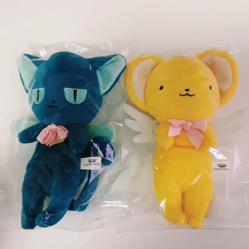 [BUNJANG] Cardcaptor Sakura Kero &amp; Spinel Official 18cm Plush Set / 카드캡터 체리 케로 &amp; 스피넬 18cm 공식 인형