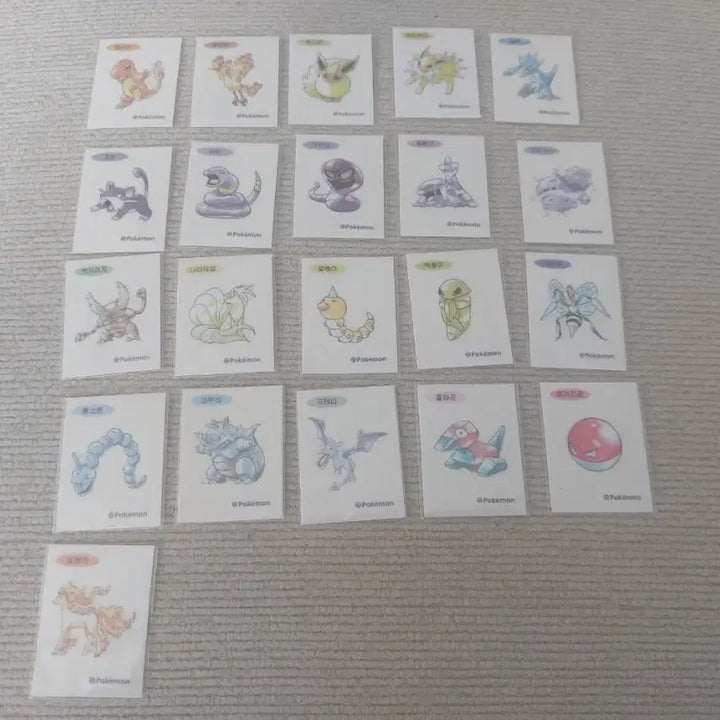 [BUNJANG] Pokemon Stickers Artwork / 포켓몬 띠부씰 아트웍