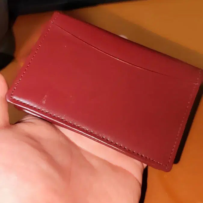 [BUNJANG] Vintage IBM Bi-fold Wallet - Burgundy / 빈티지 IBM지갑 팥죽색