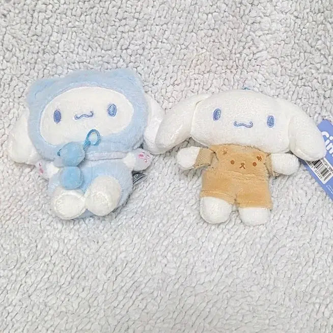[BUNJANG] Cinnamoroll Plush Doll Set (Blue &amp; Brown) / 시나모롤 인형 파란색/갈색