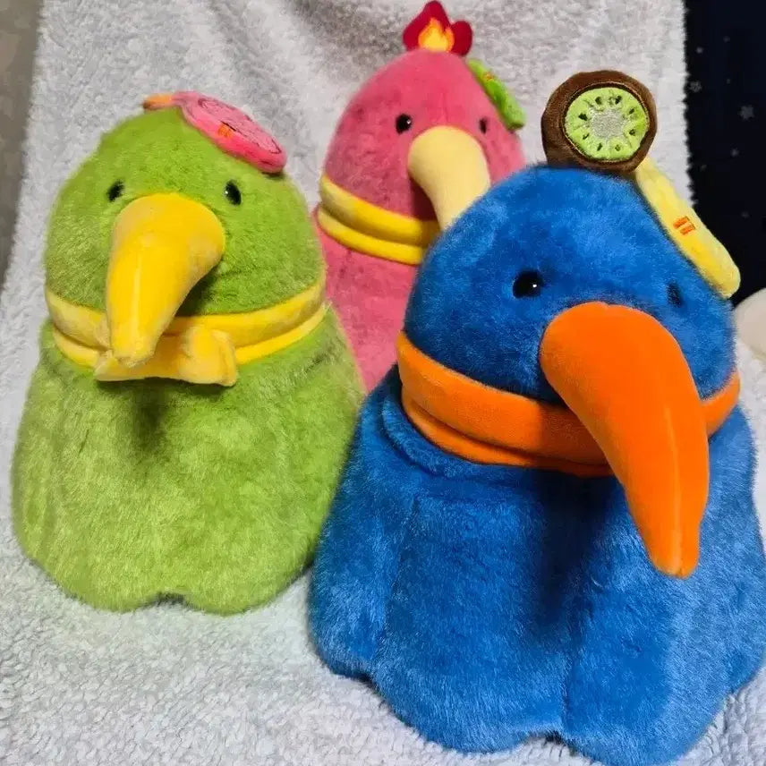 [BUNJANG] Kiwi Bird Plush Set (3 Types) / 키위새 인형 3종 세트