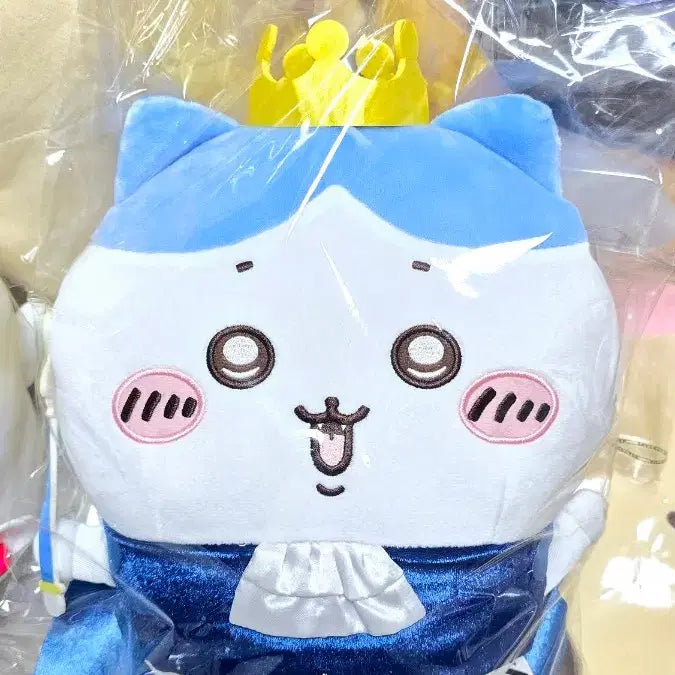 [BUNJANG] Chiikawa Hachware King Version Doll / 치이카와 하치와레 인형 (왕관 버전) , 먼작귀