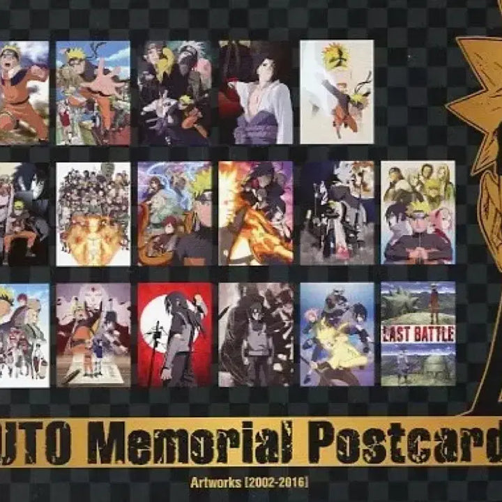 [BUNJANG] Naruto Memorial Postcard Set Artworks 2002-2016 / 나루토 메모리얼 포스트카드 기념 엽서 세트 아트웍스 2002-2016