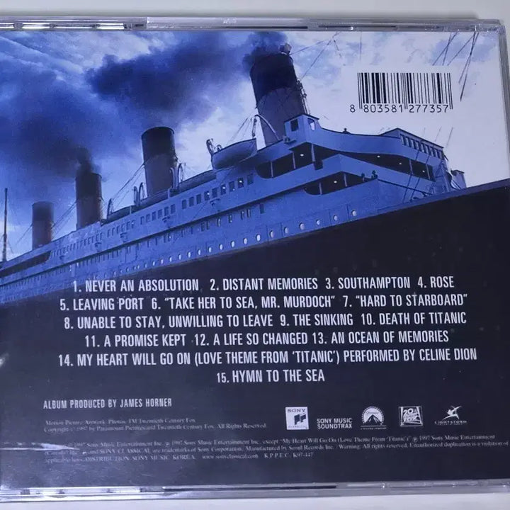 [BUNJANG] Titanic OST (Sealed CD) James Horner / 타이타닉 OST (미개봉 CD) 제임스 호너 음악