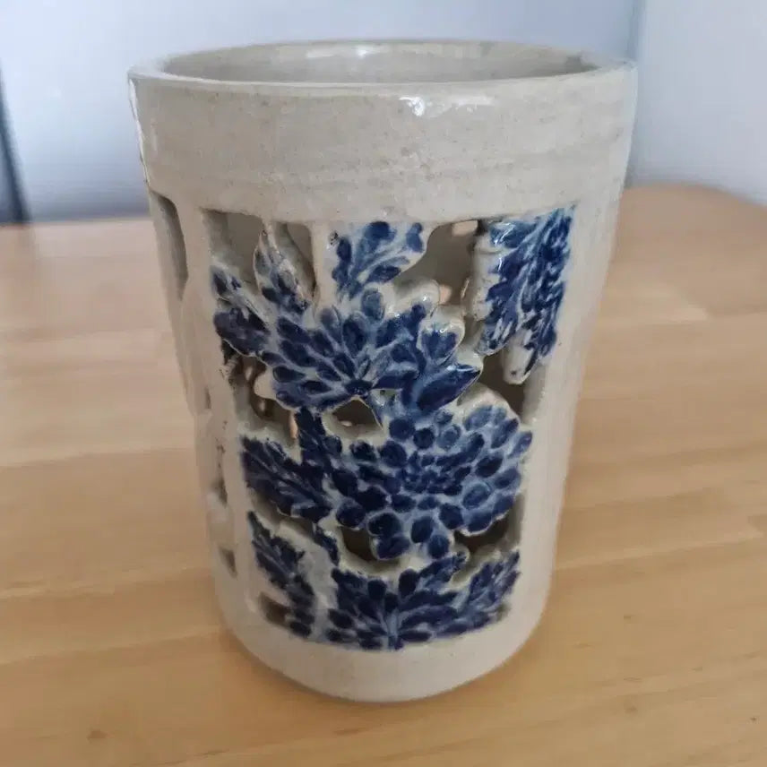 [BUNJANG] Blue and White Porcelain Pencil Holder / 청화백자 필통