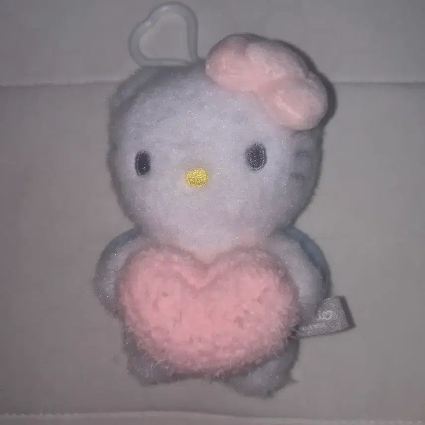 [BUNJANG] Hello Kitty Angel Heart Plush Keychain / 천사키티 하트 인형 키링