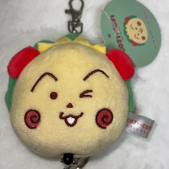 [BUNJANG] Chibimaruko-chan Kojikoji Face Plush Keychain / 마루코 코지코지 페이스 인형 릴패스 키링